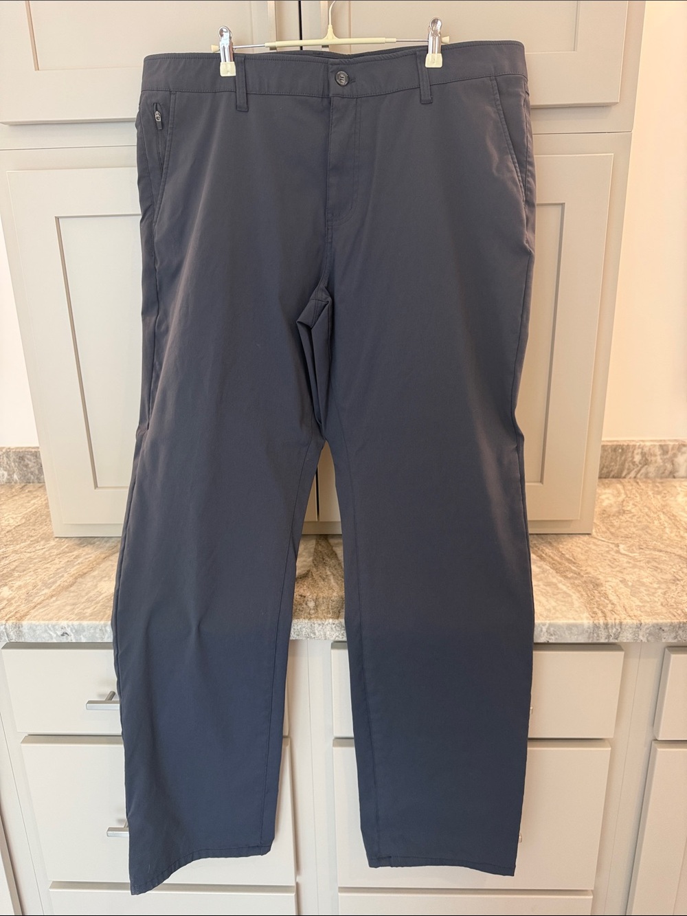 Men's Straight Chinos in Dark Navy
